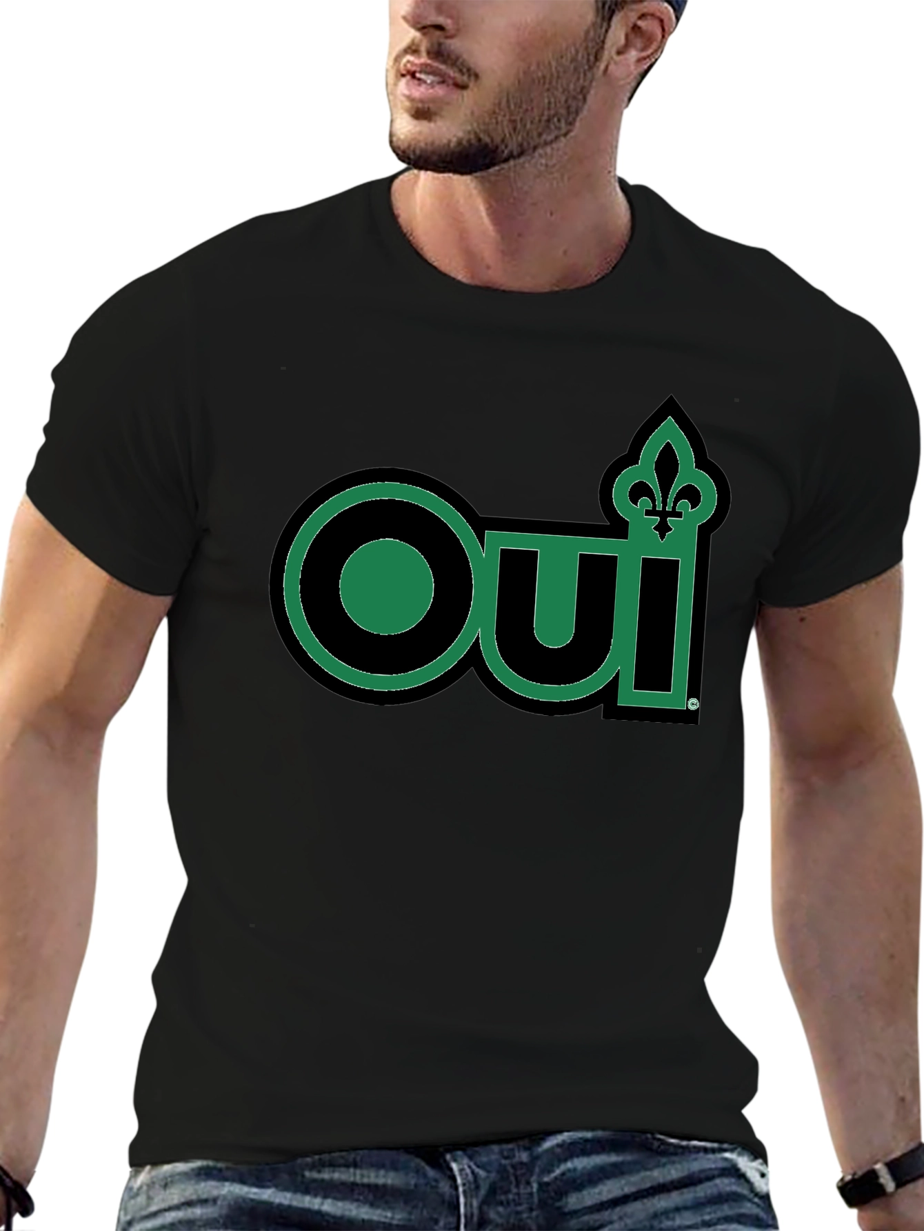 Oui Fleur-de-lis T-Shirt - Black