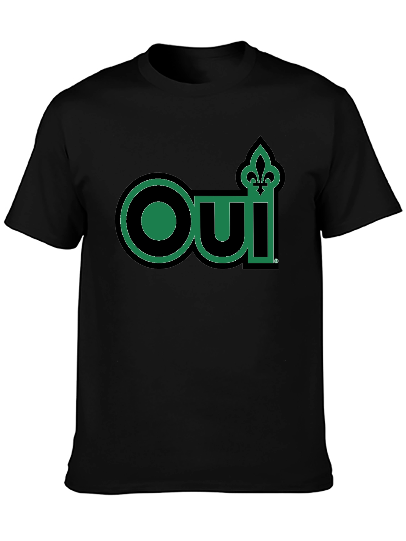 Oui Fleur-de-lis T-Shirt - Black