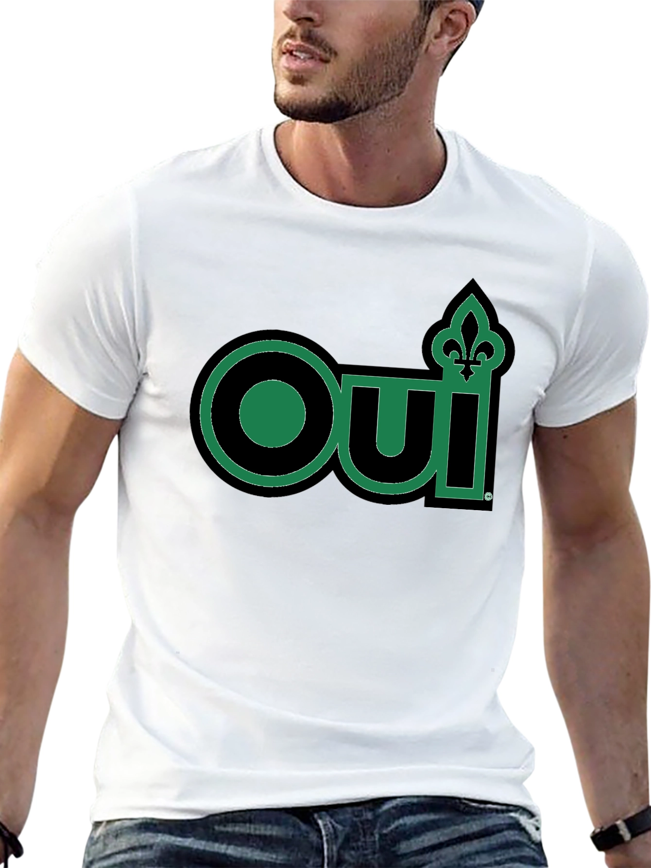 Oui Fleur-de-lis T-Shirt - Black