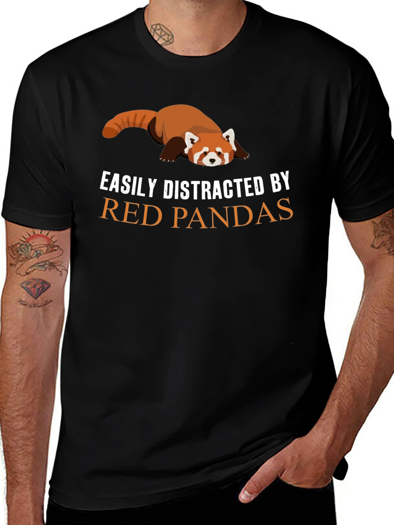 Easily Distracted By Red Pandas T-Shirt