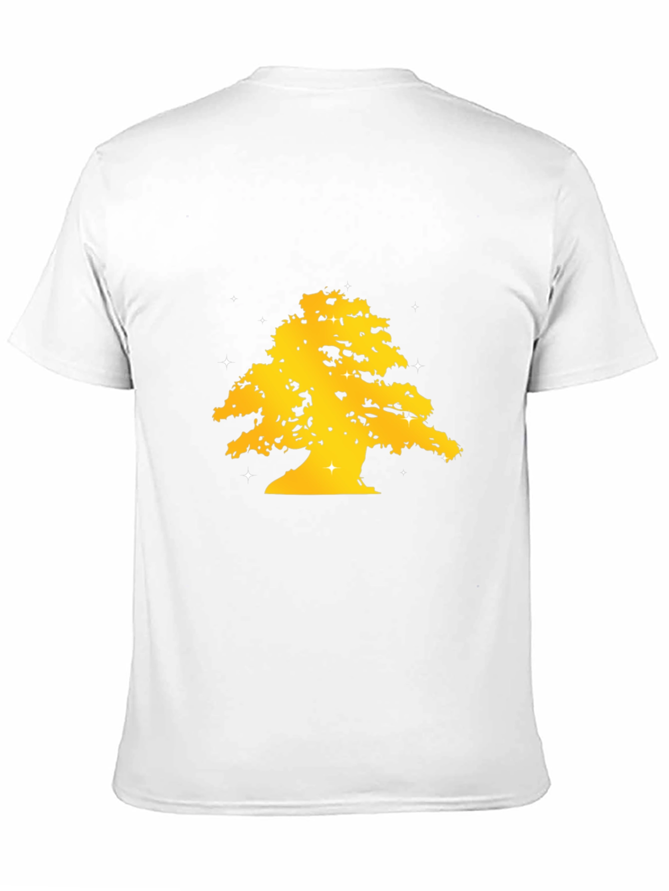 Golden Tree Graphic Black T-Shirt