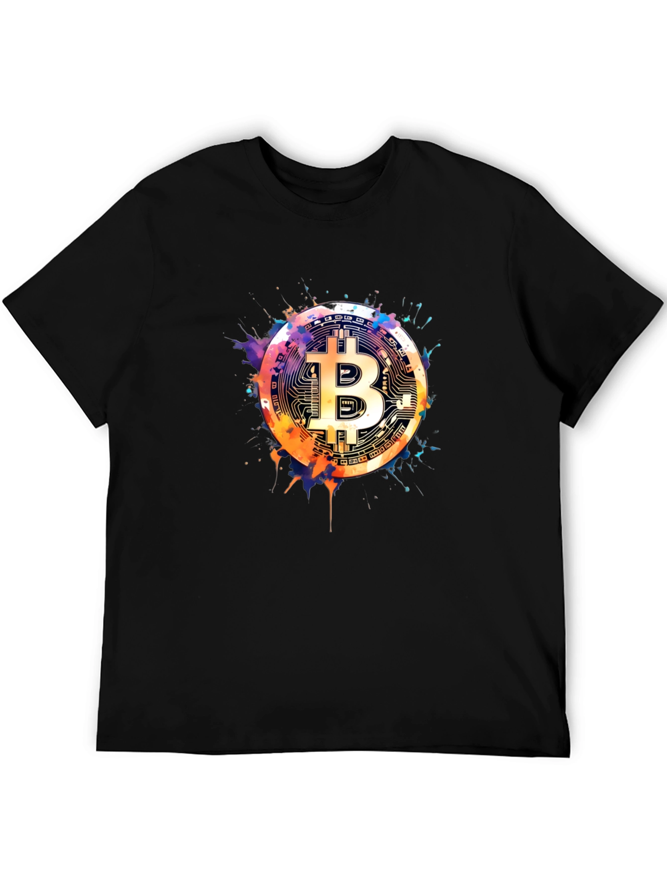 Bitcoin Art Black T-Shirt - Crypto Currency Tee