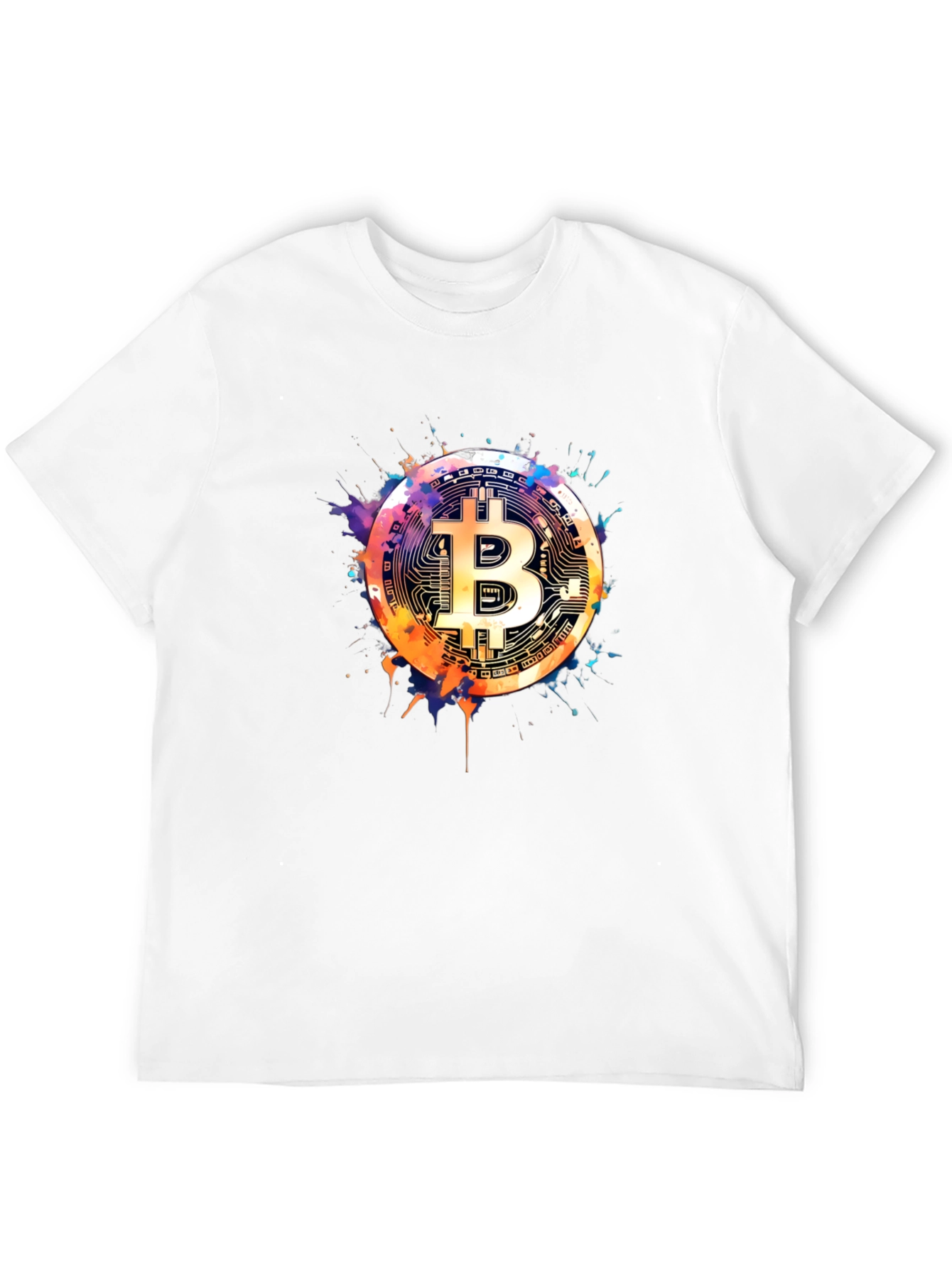 Bitcoin Art Black T-Shirt - Crypto Currency Tee