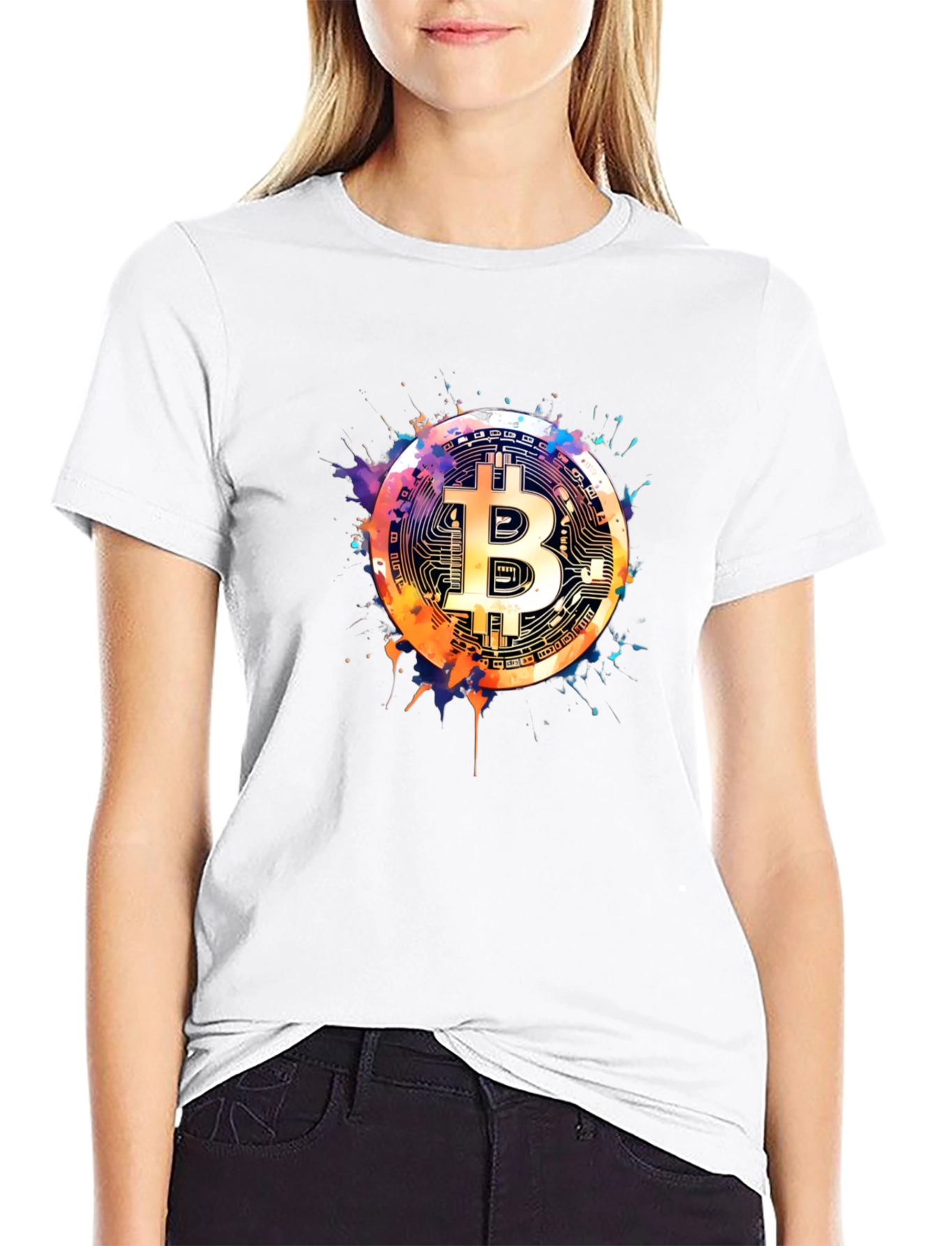 Bitcoin Art Black T-Shirt - Crypto Currency Tee