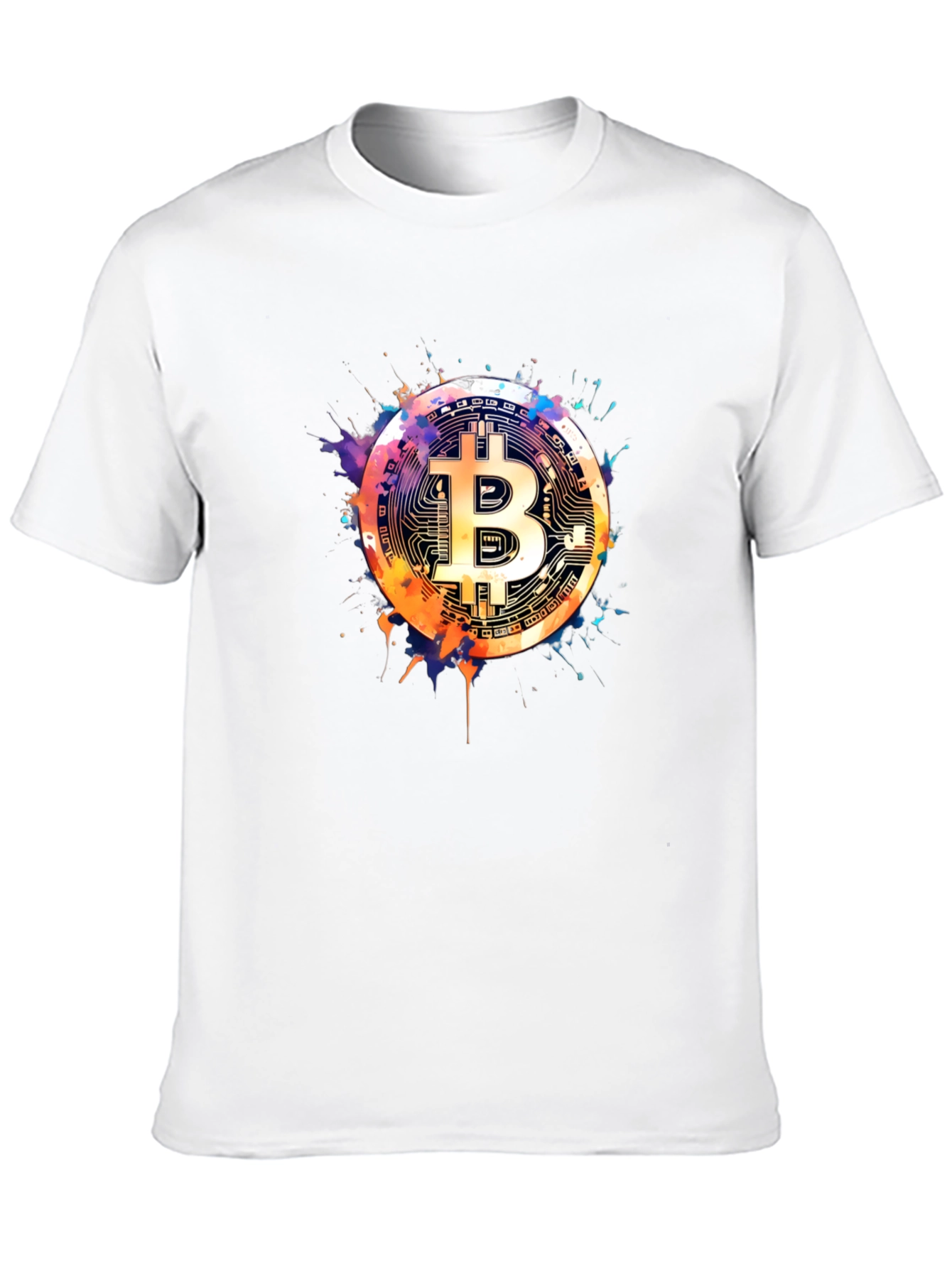 Bitcoin Art Black T-Shirt - Crypto Currency Tee