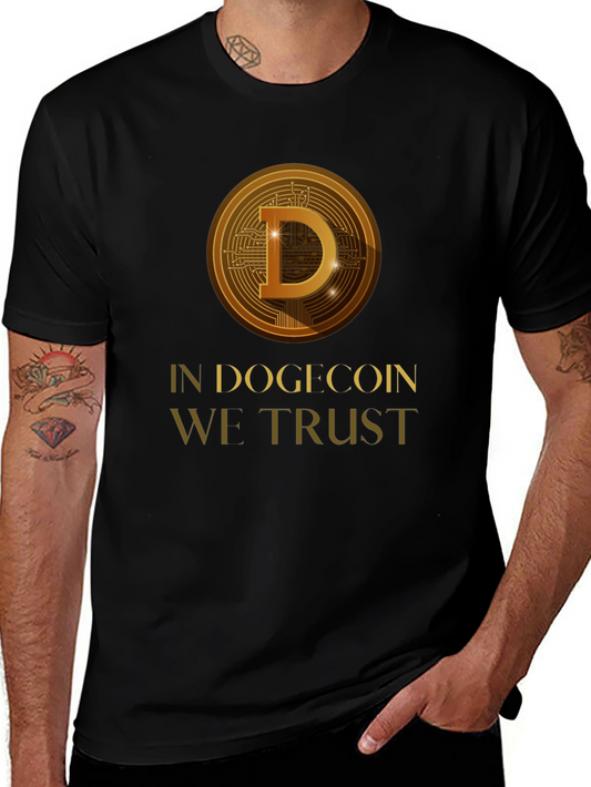 In Dogecoin We Trust Black T-Shirt