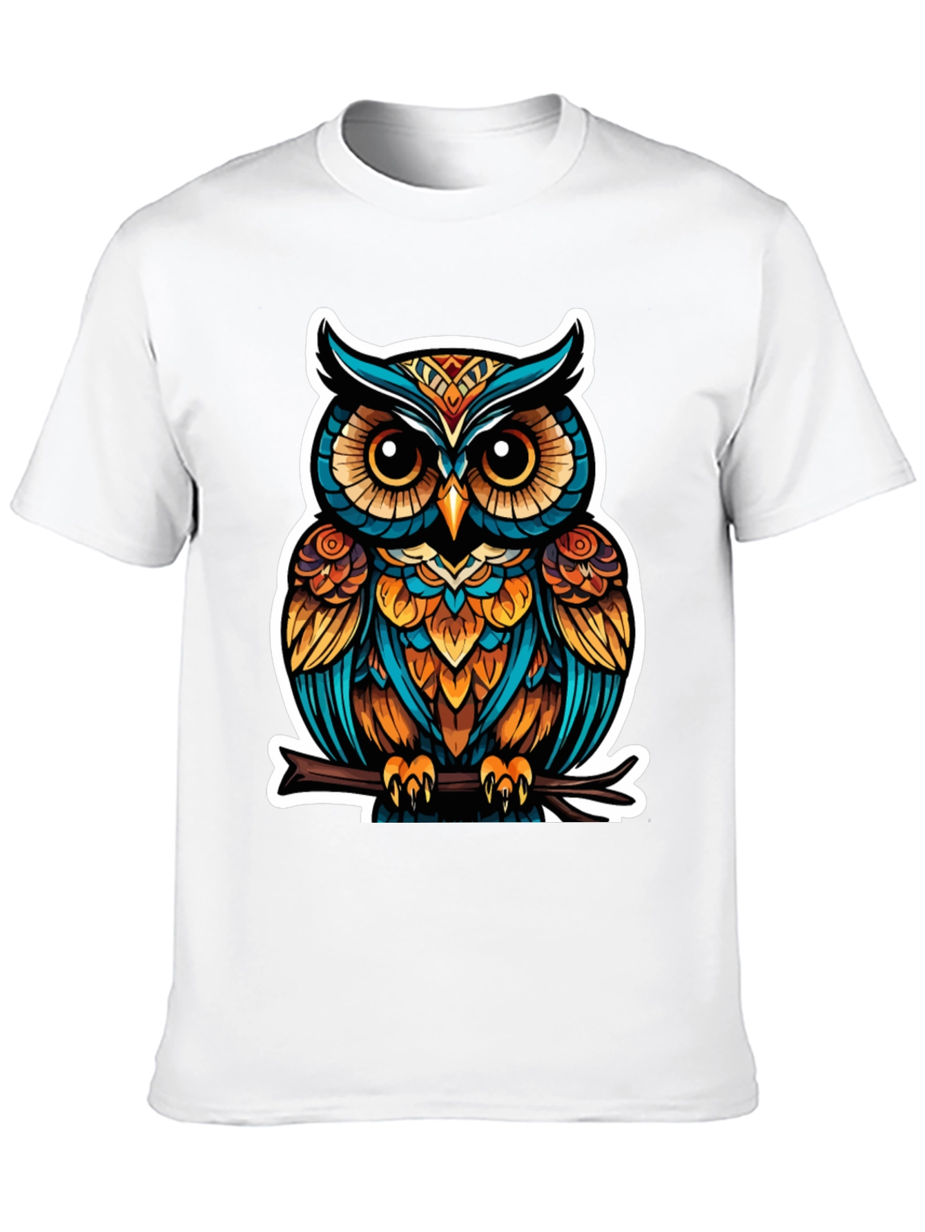 Stylish Owl Graphic Tee - Unique Bird Design