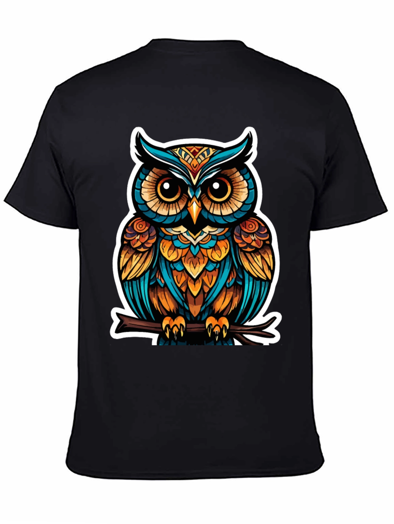 Stylish Owl Graphic Tee - Unique Bird Design