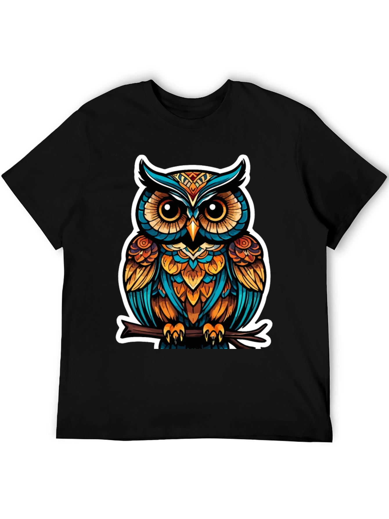Stylish Owl Graphic Tee - Unique Bird Design