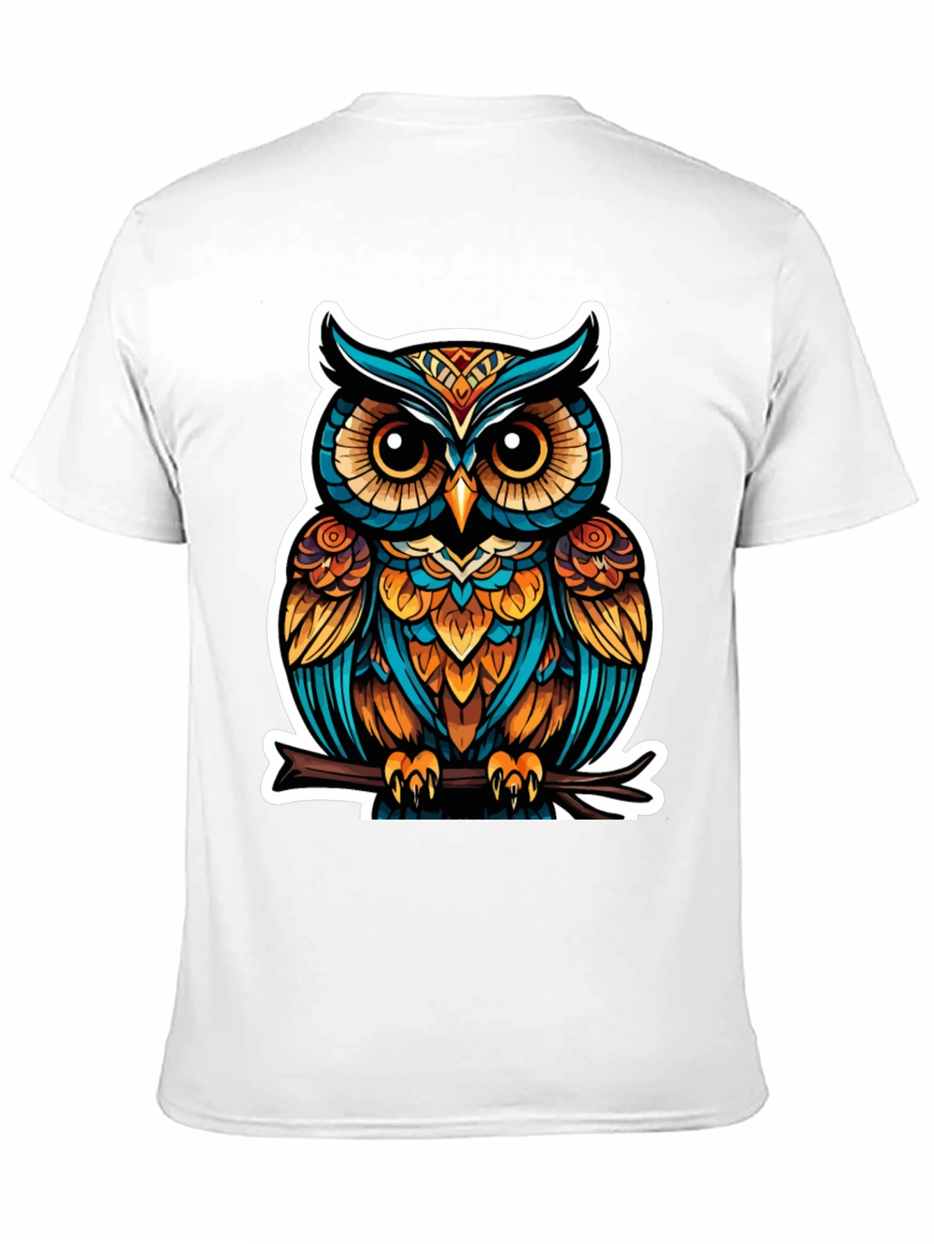 Stylish Owl Graphic Tee - Unique Bird Design