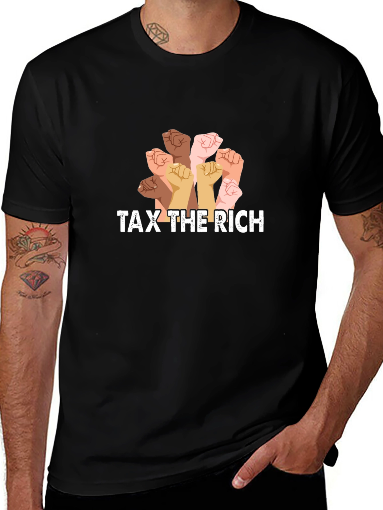 Tax The Rich Fist T-Shirt