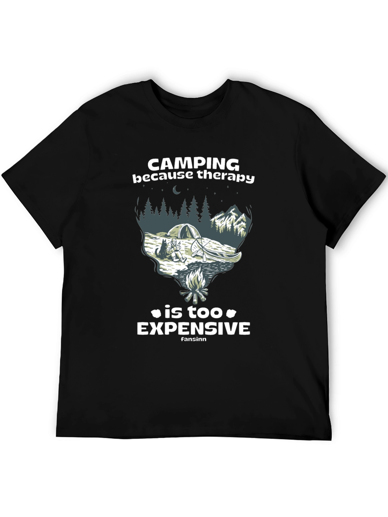 Camping Therapy Graphic T-Shirt