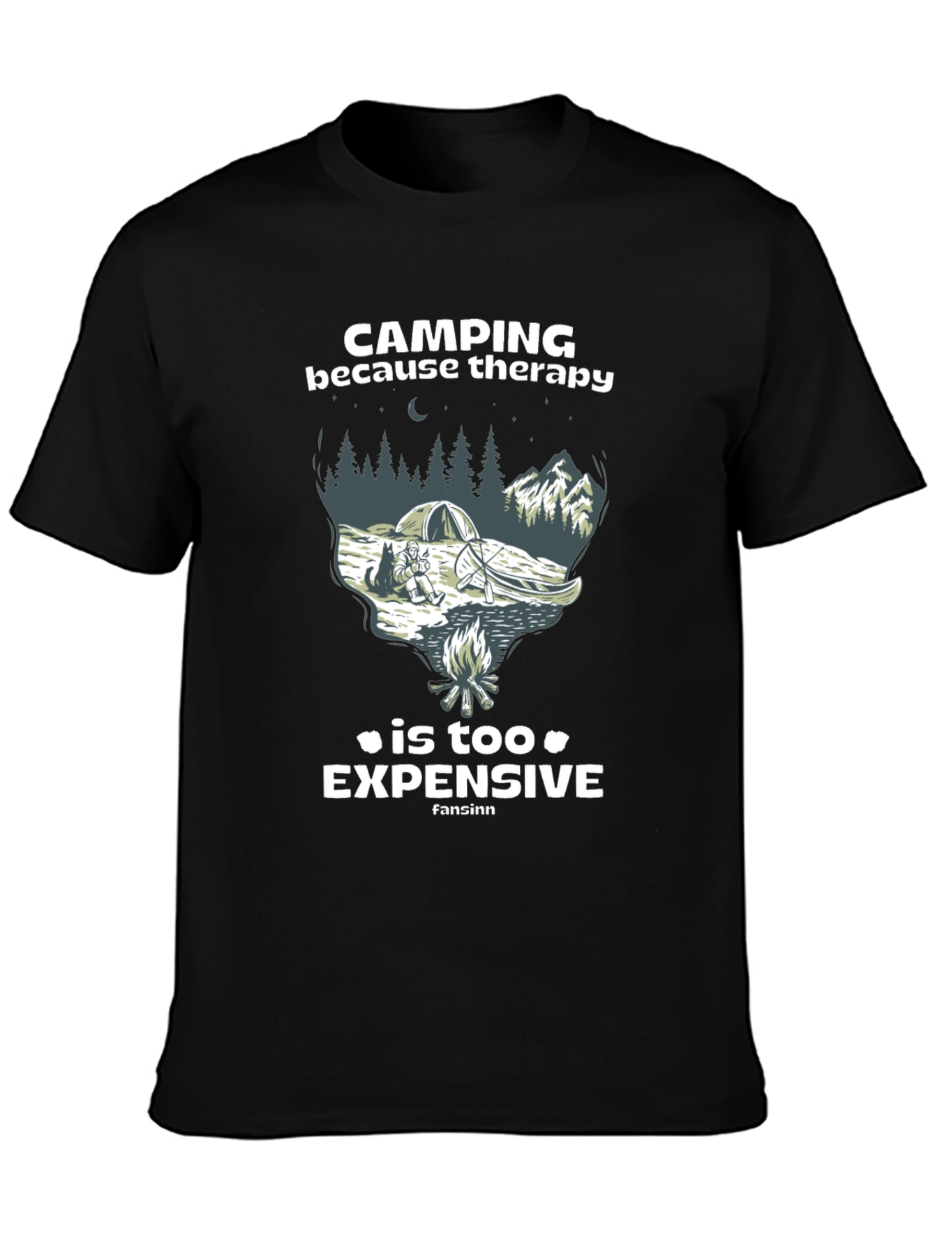Camping Therapy Graphic T-Shirt