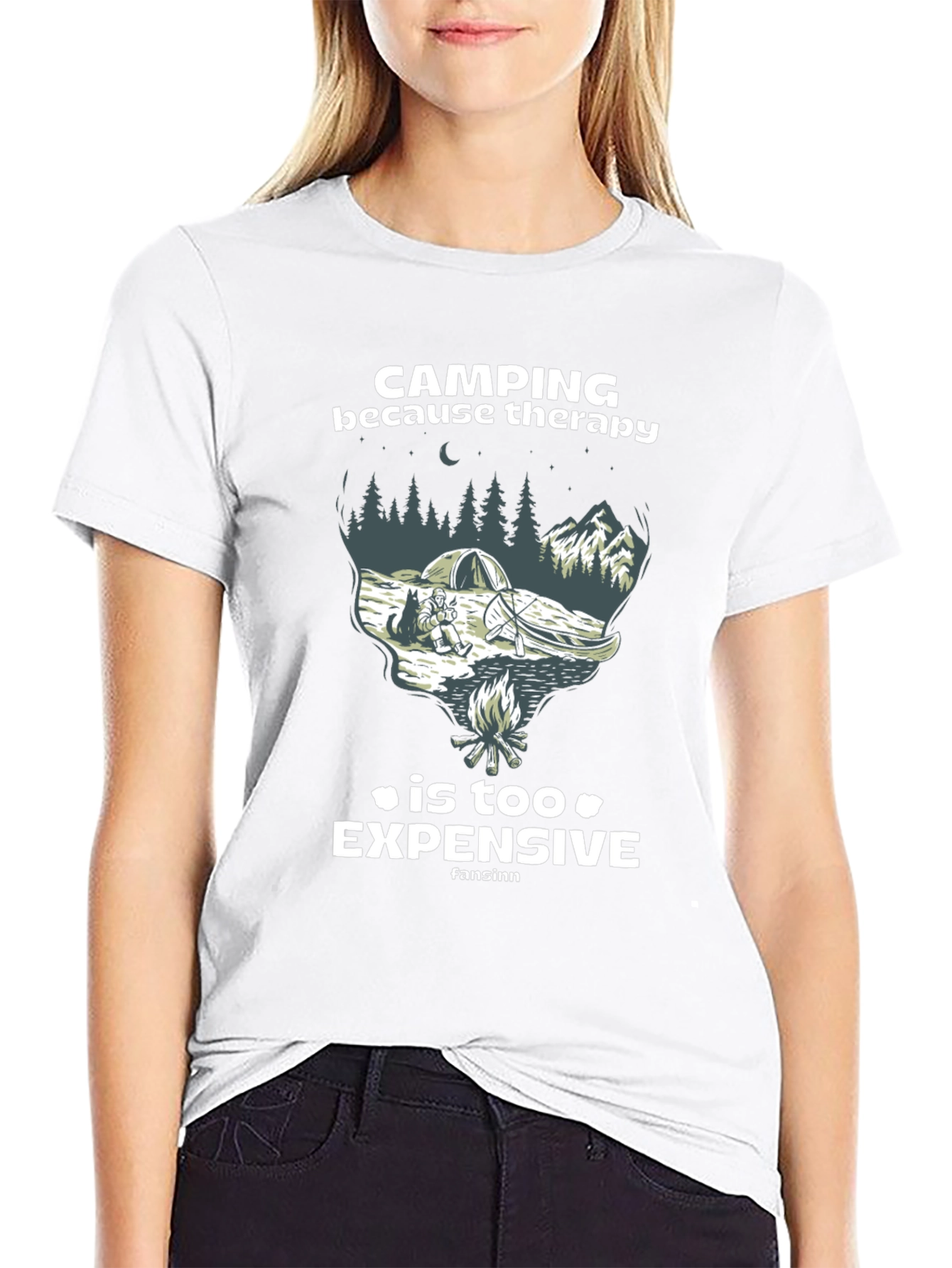 Camping Therapy Graphic T-Shirt