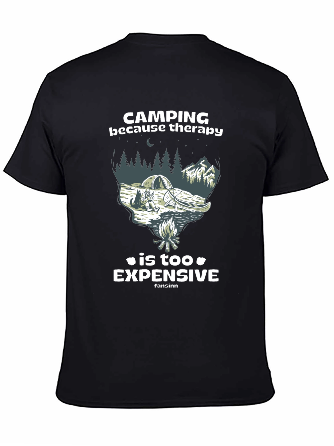 Camping Therapy Graphic T-Shirt