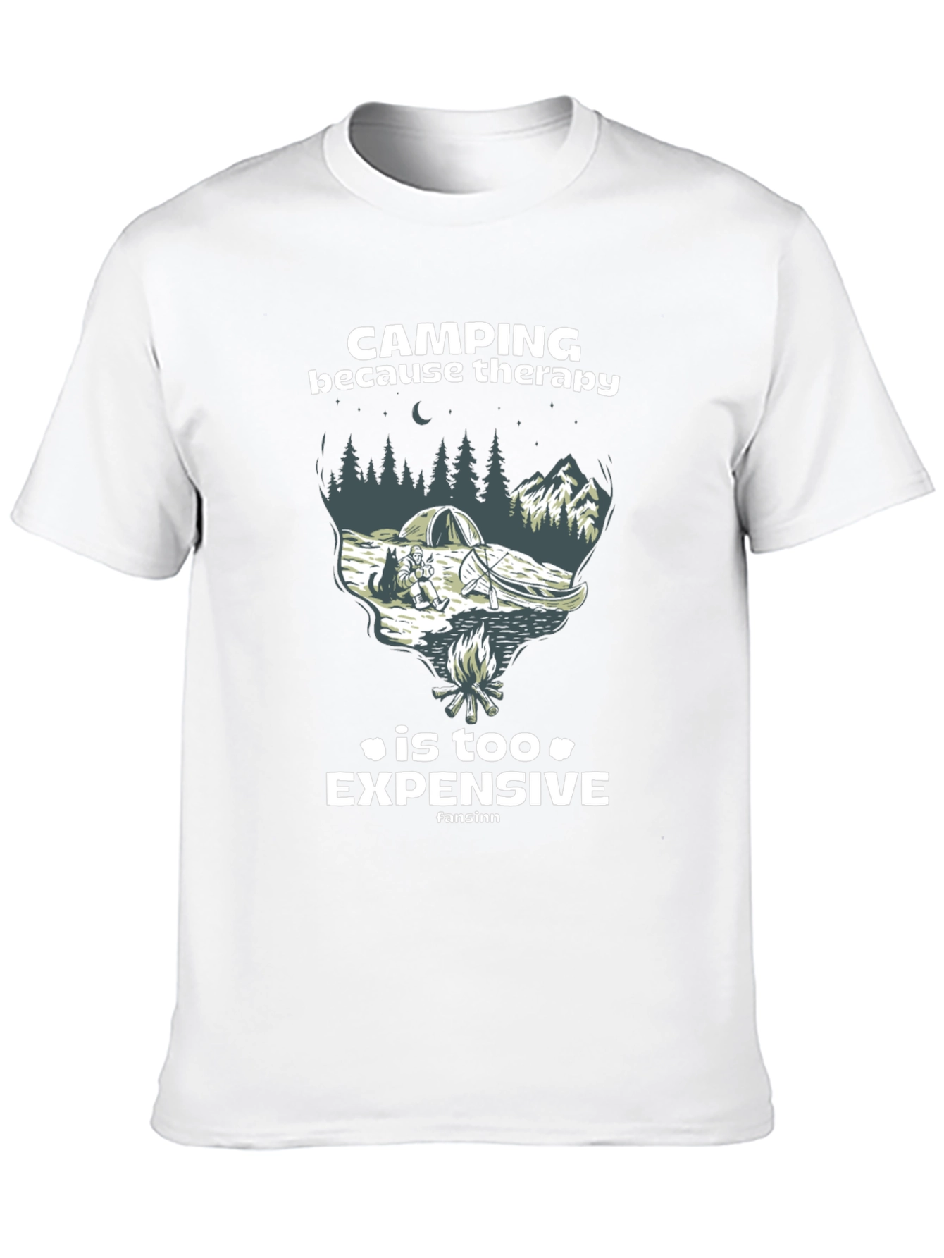 Camping Therapy Graphic T-Shirt
