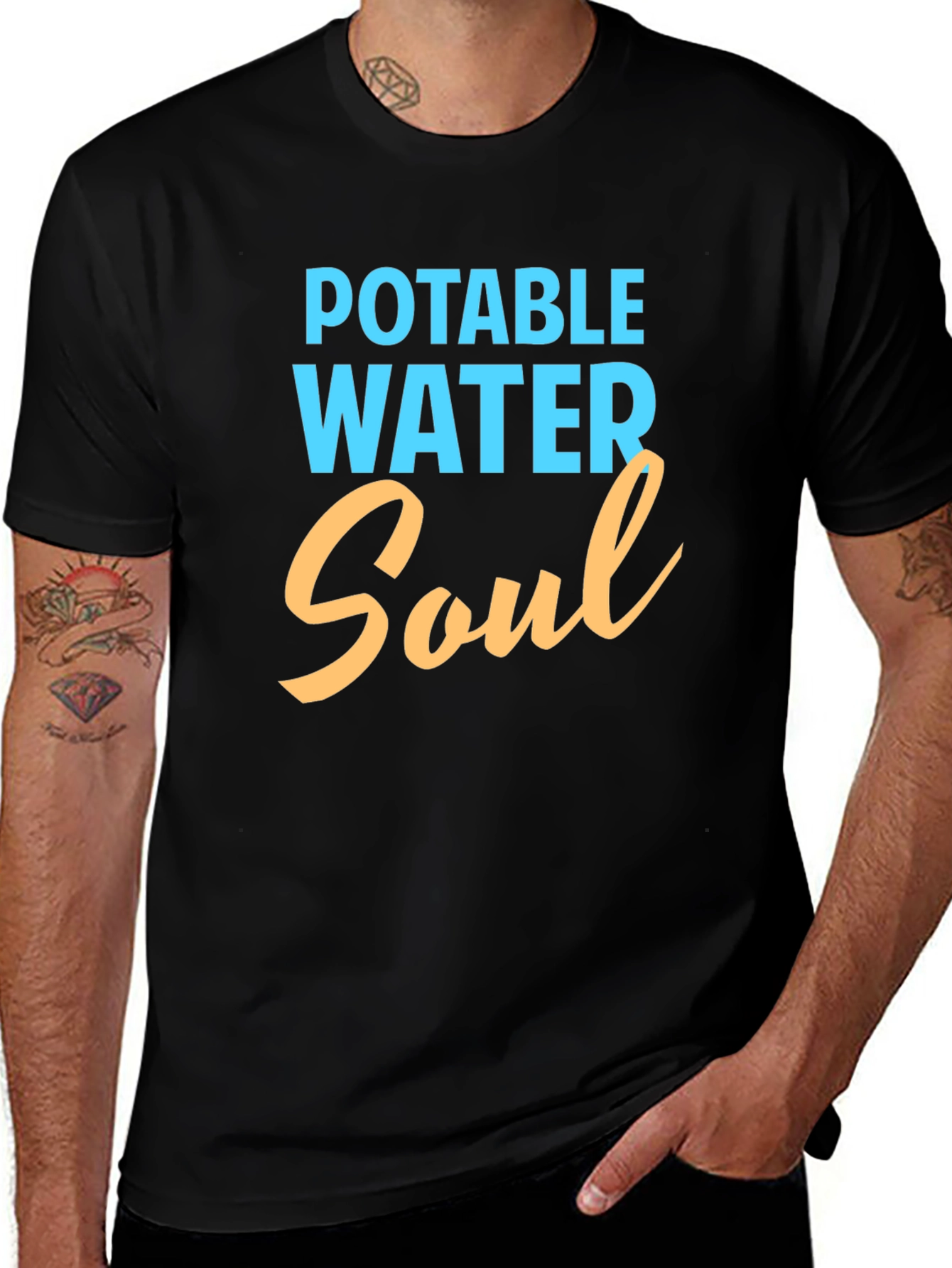 Potable Water Soul Black T-Shirt