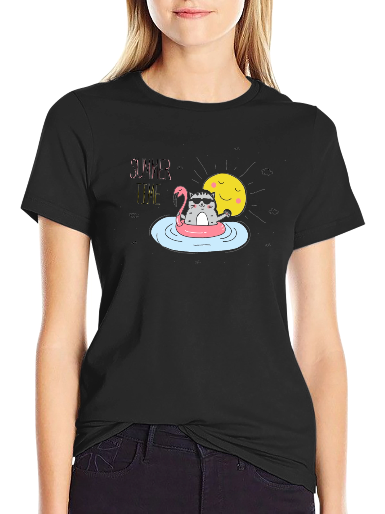 Summer Time Cat T-Shirt