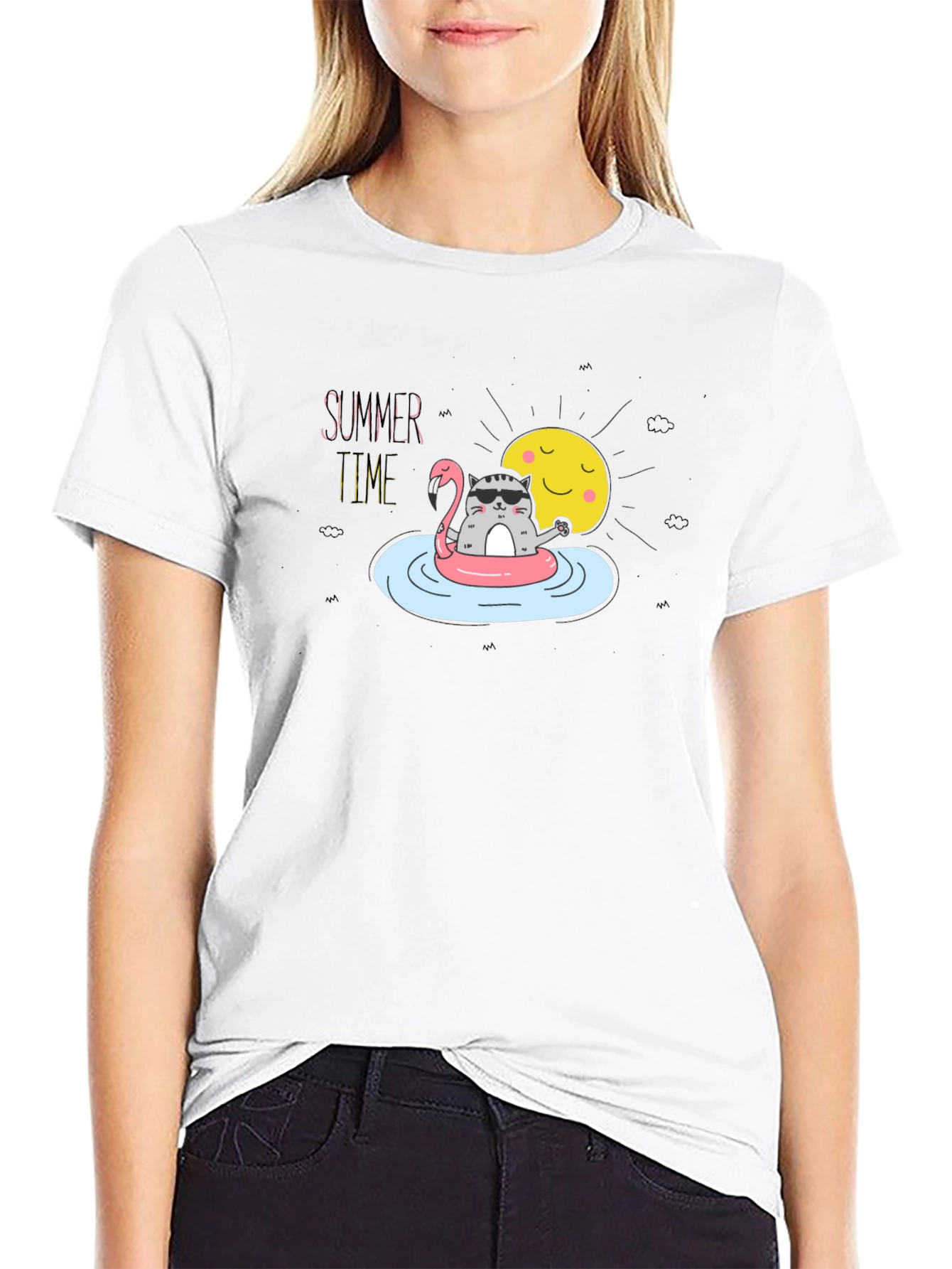 Summer Time Cat T-Shirt