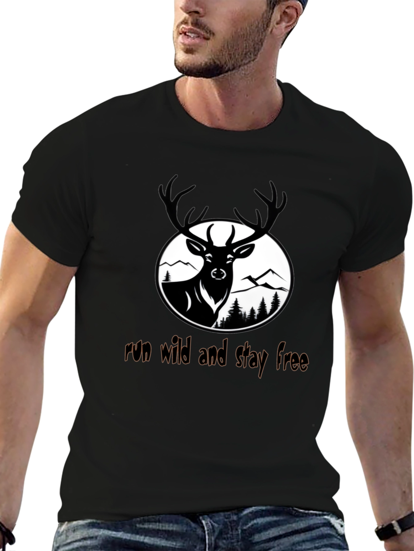 Run Wild Deer Graphic Tee
