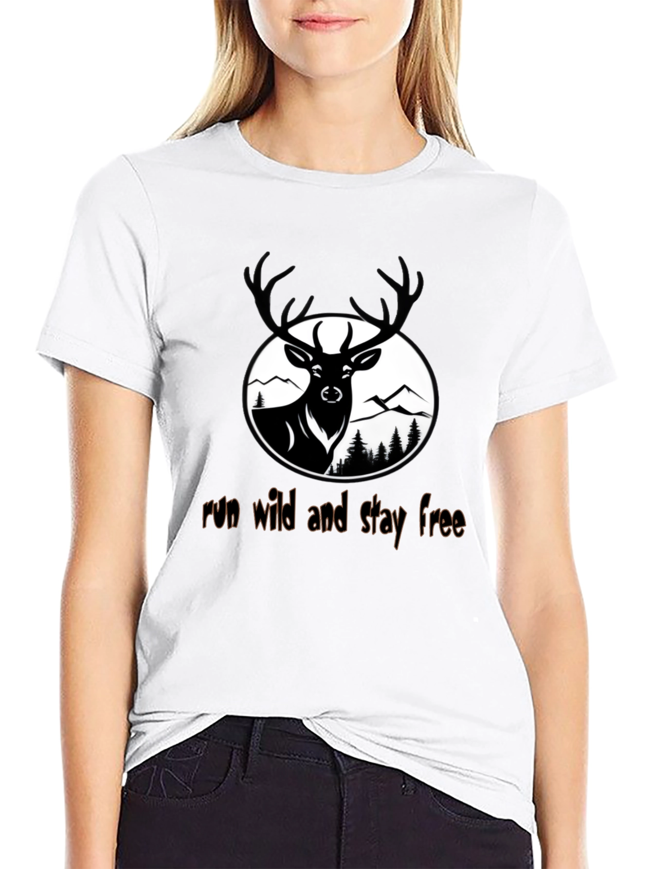 Run Wild Deer Graphic Tee