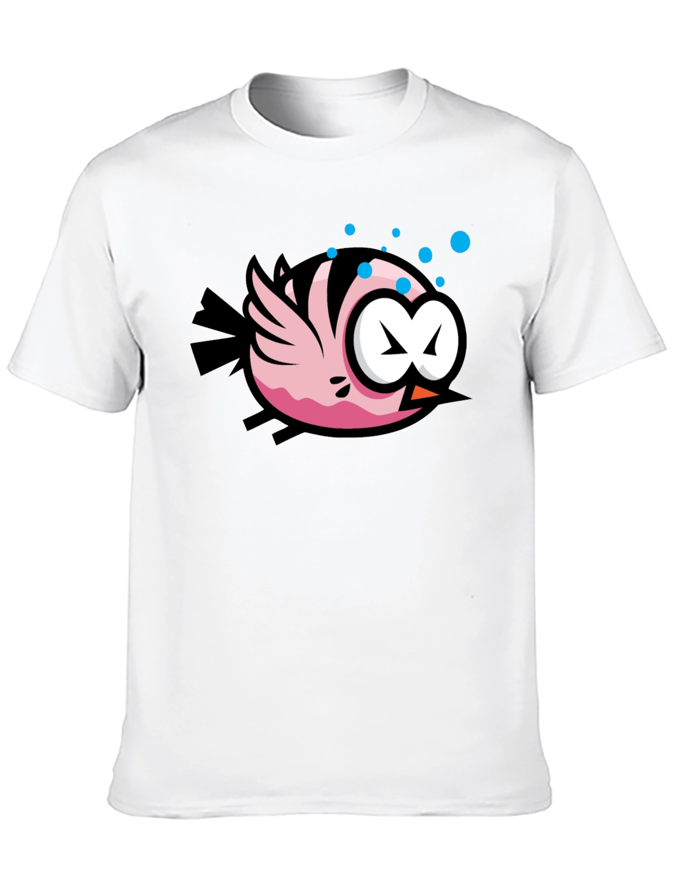 Cartoon Fish Black T-Shirt