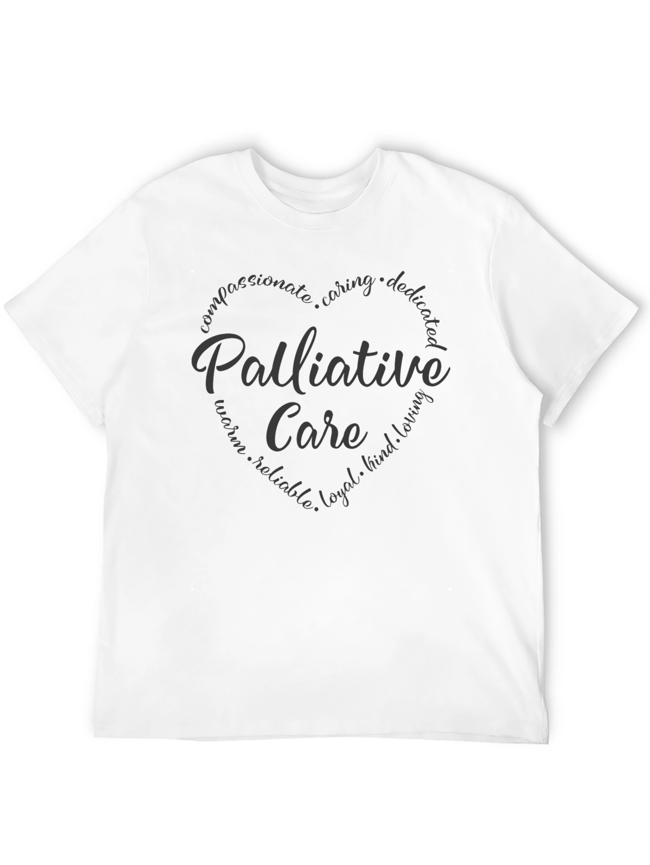 Palliative Care Heart T-Shirt - Compassionate & Caring