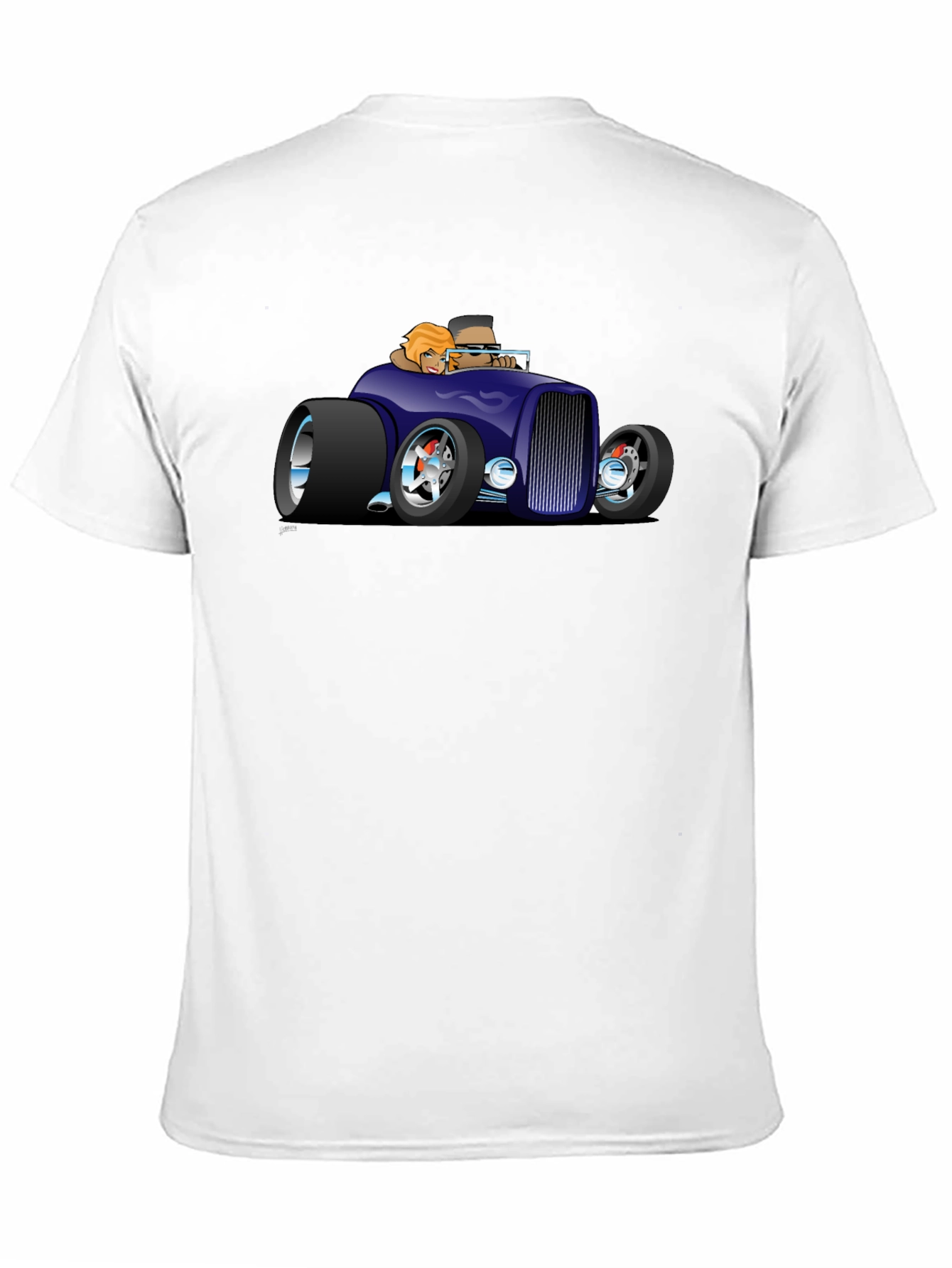 Cool Car Cartoon Graphic T-Shirt