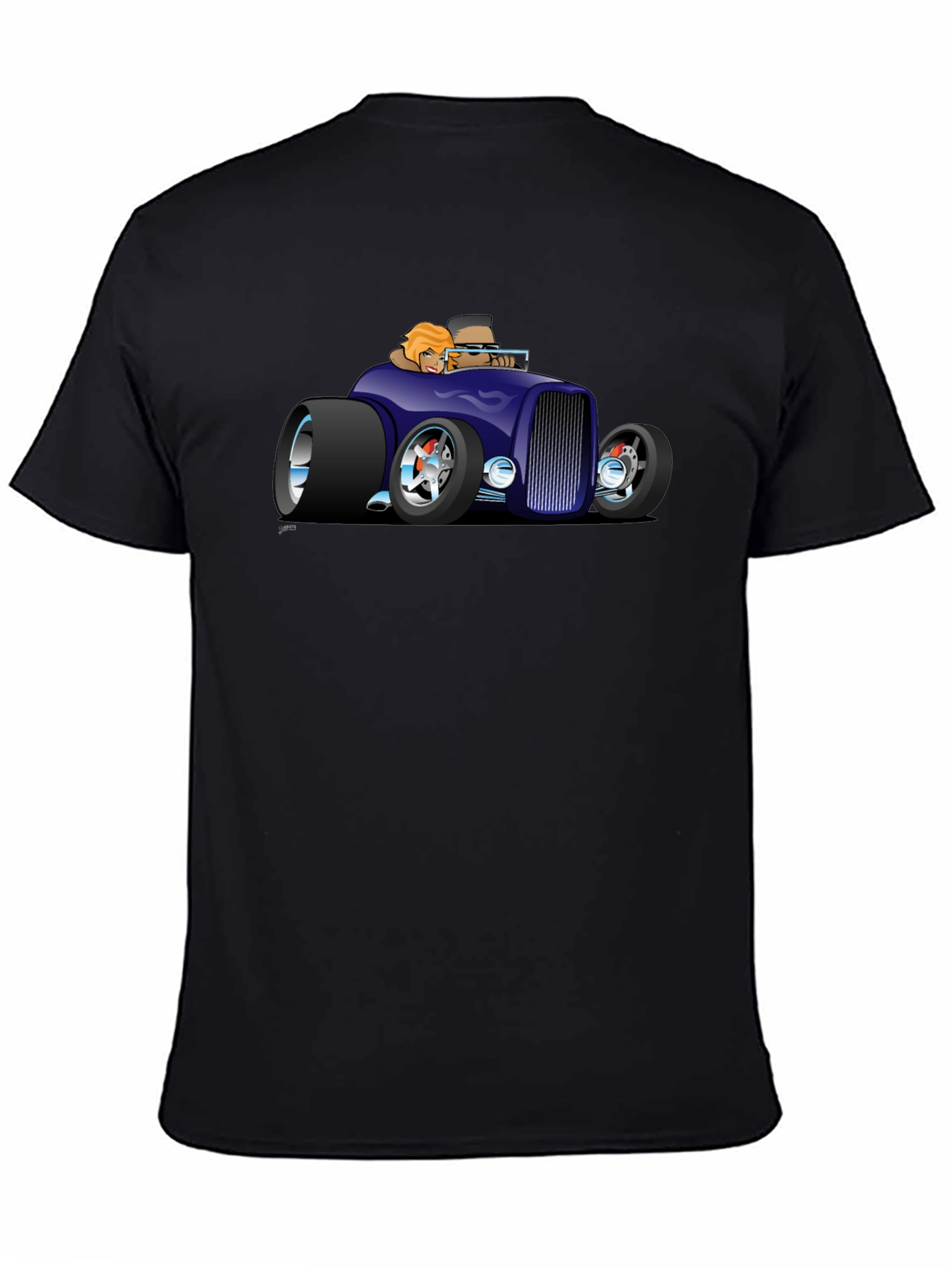 Cool Car Cartoon Graphic T-Shirt