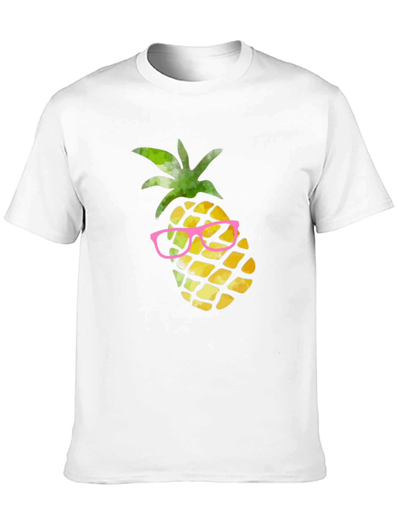 Pineapple in Glasses Graphic Tee - Black