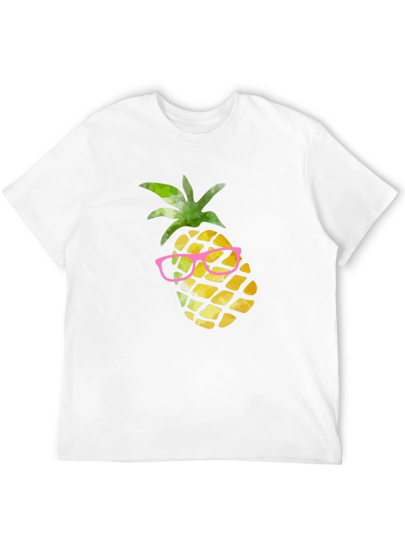 Pineapple in Glasses Graphic Tee - Black