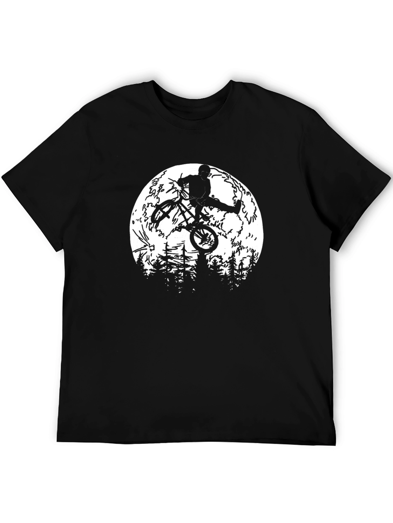 BMX Moon Jump Mens Black Graphic Tee