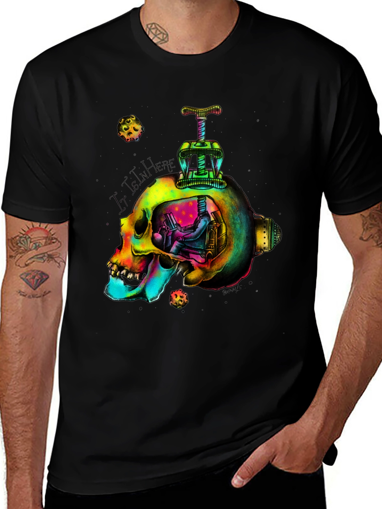 Psychedelic Skull T-Shirt - Mind Escape