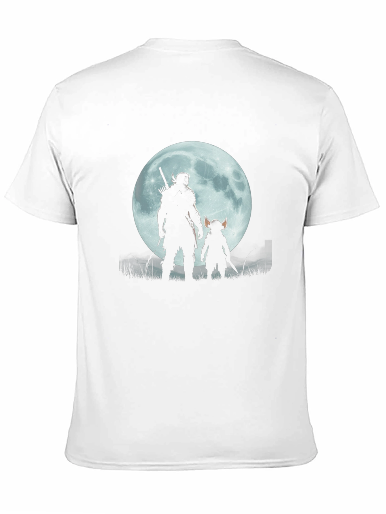 Silhouette Moon Graphic Tee - Black