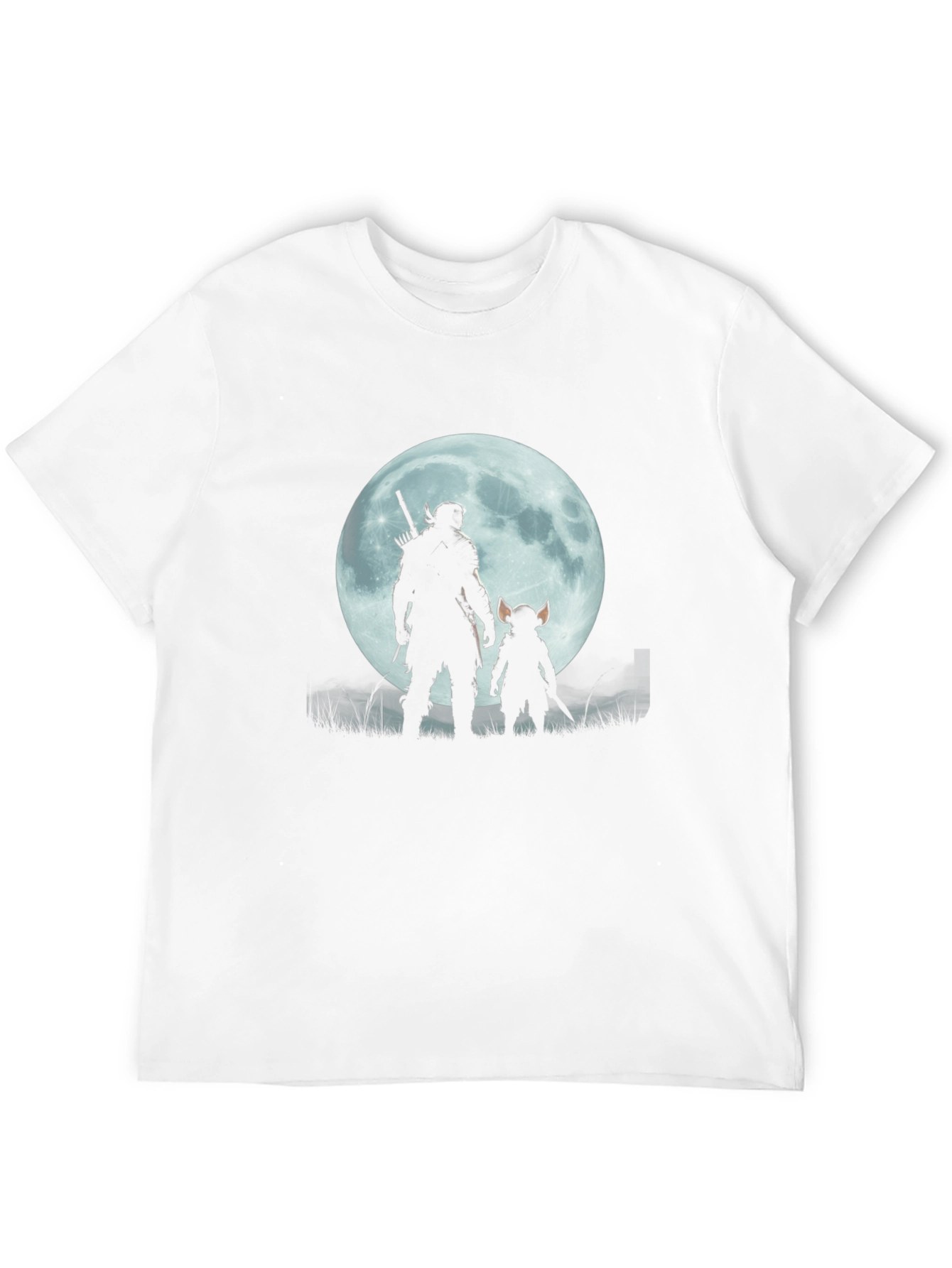 Silhouette Moon Graphic Tee - Black