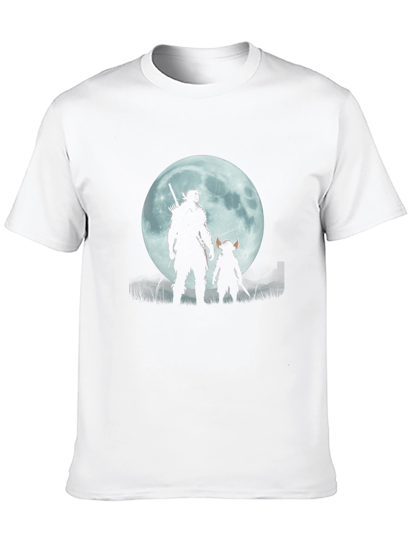 Silhouette Moon Graphic Tee - Black