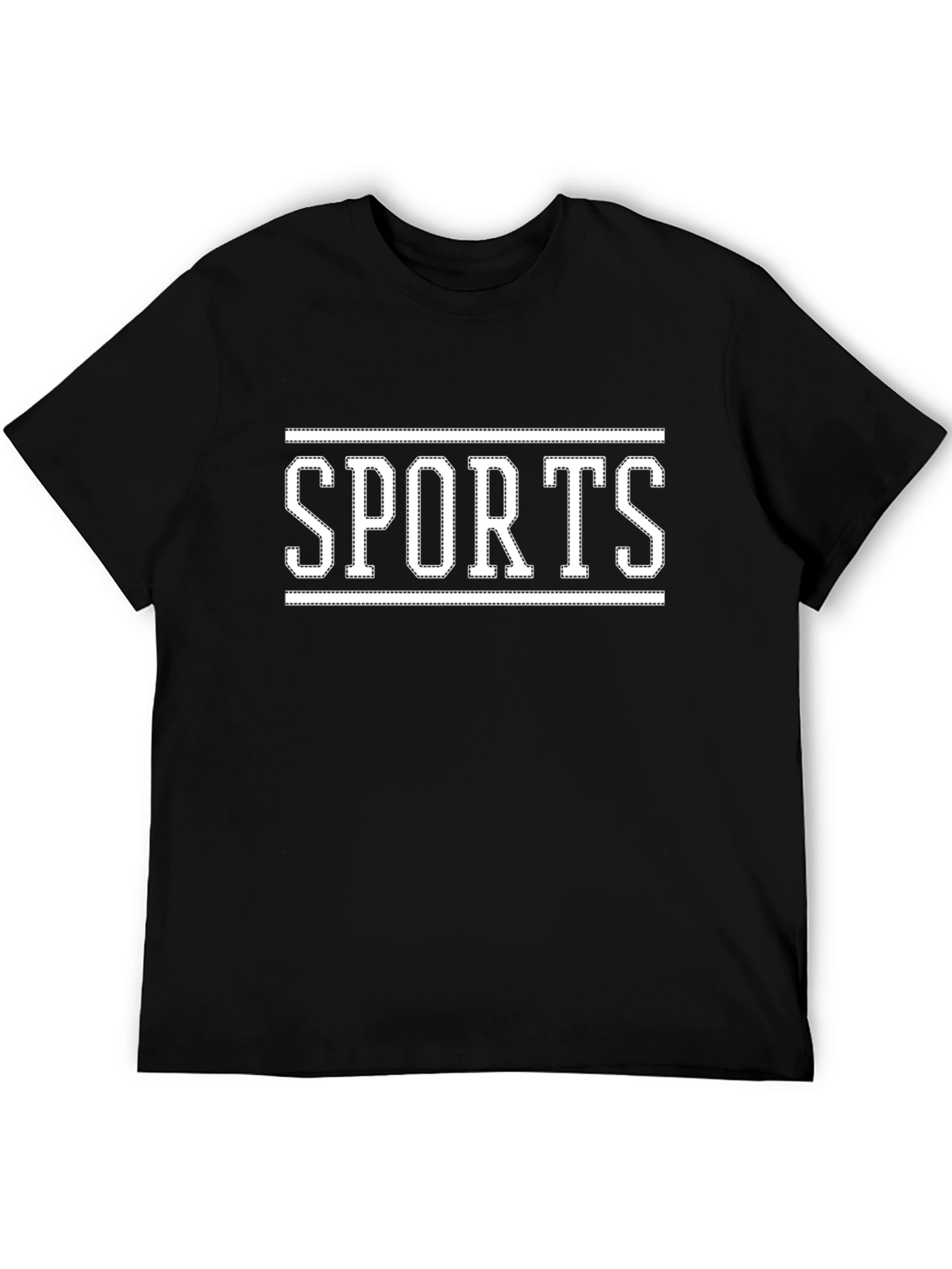 Stylish Sports Graphic Black T-Shirt