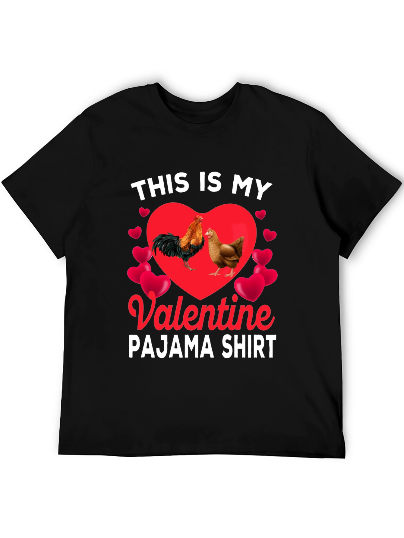 Valentine Chicken Pajama Shirt
