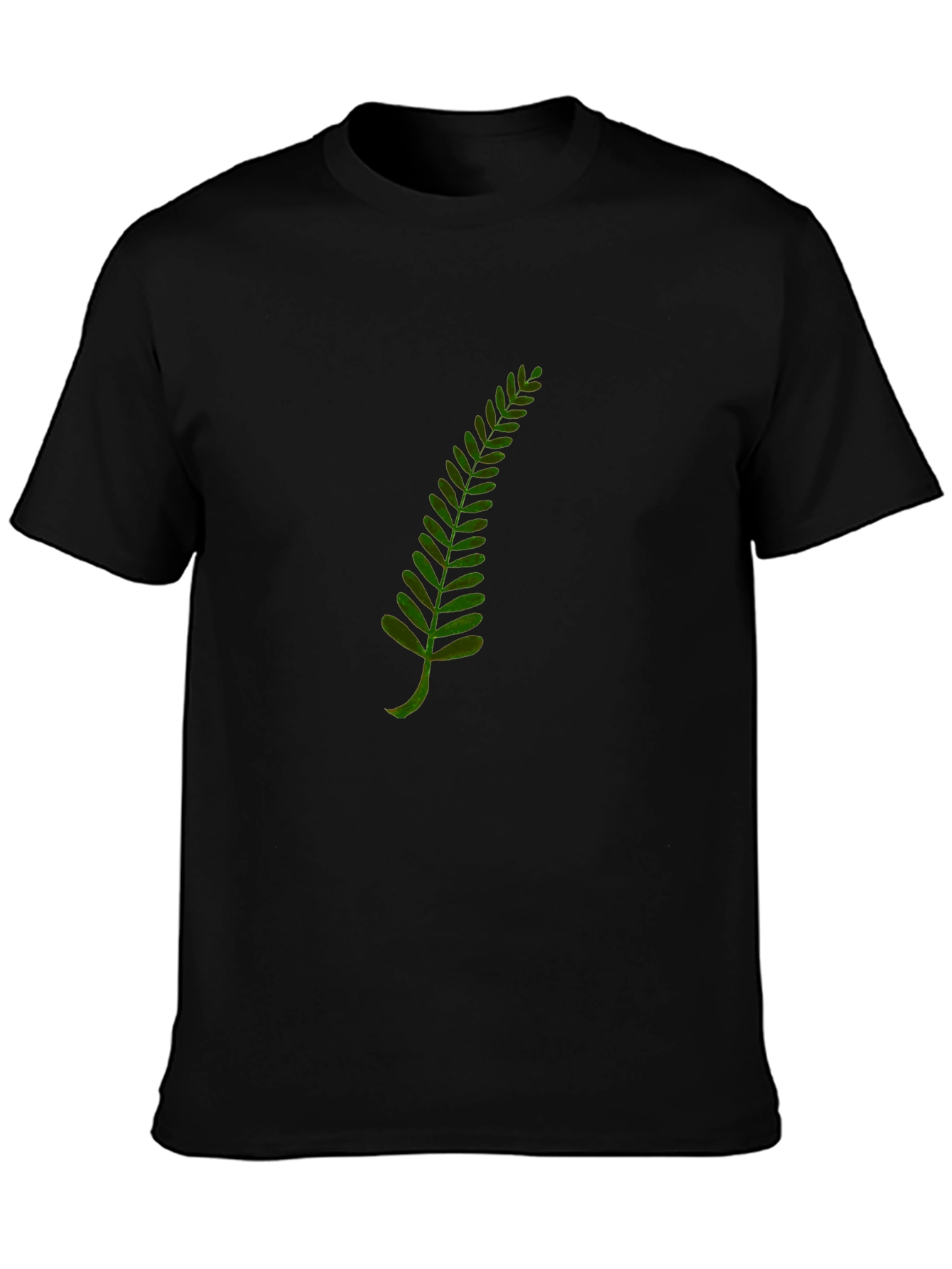 Fern Print Black T-Shirt