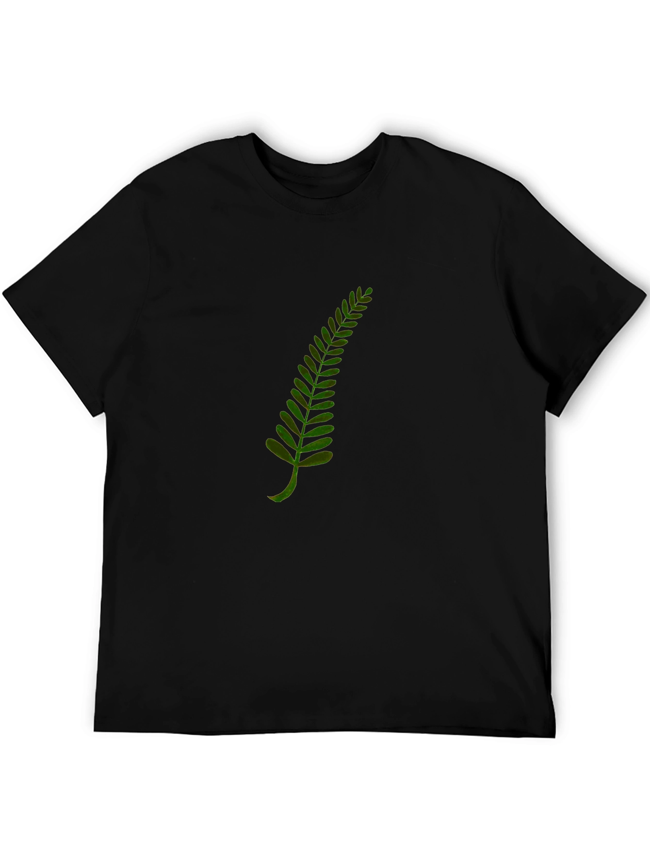 Fern Print Black T-Shirt