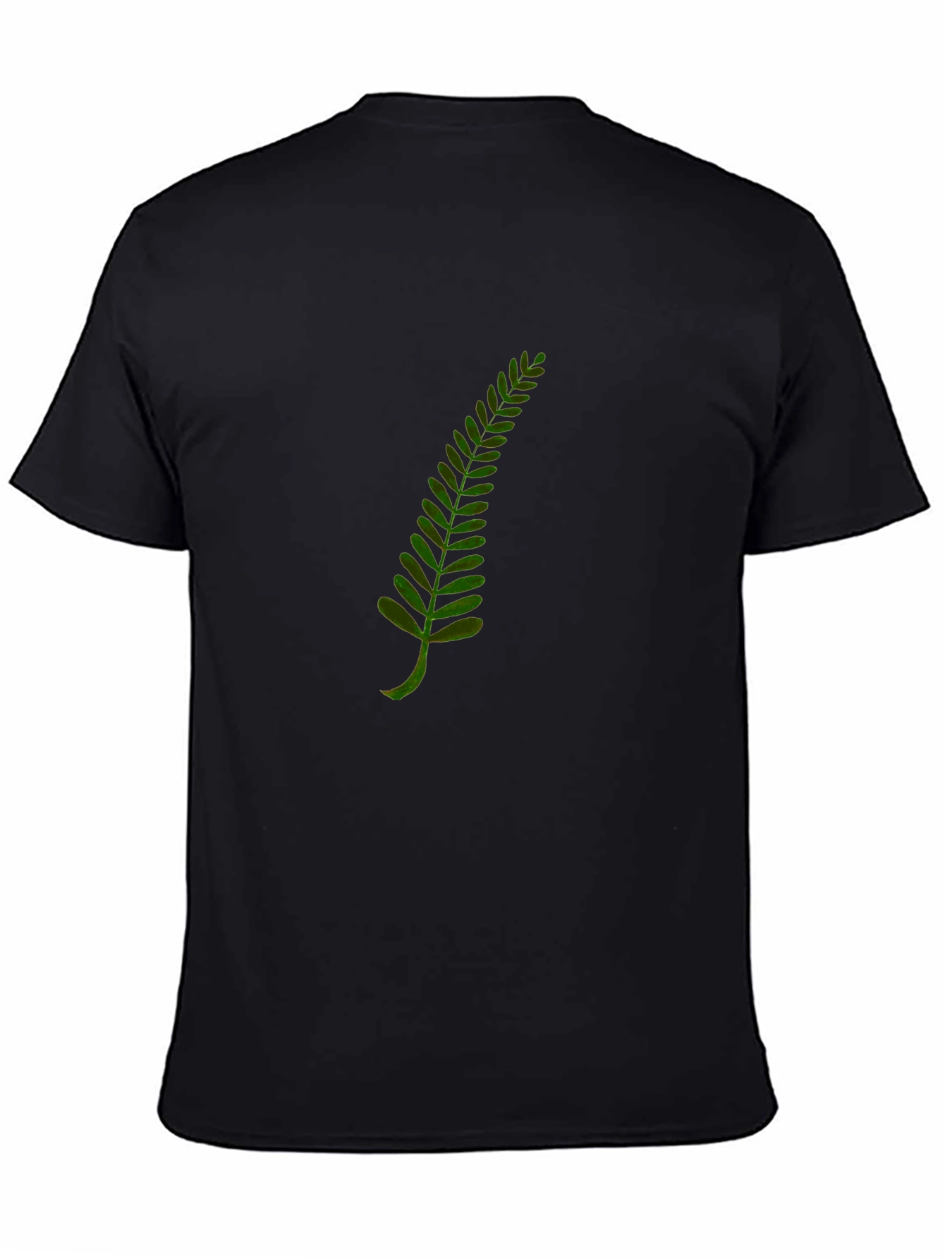 Fern Print Black T-Shirt