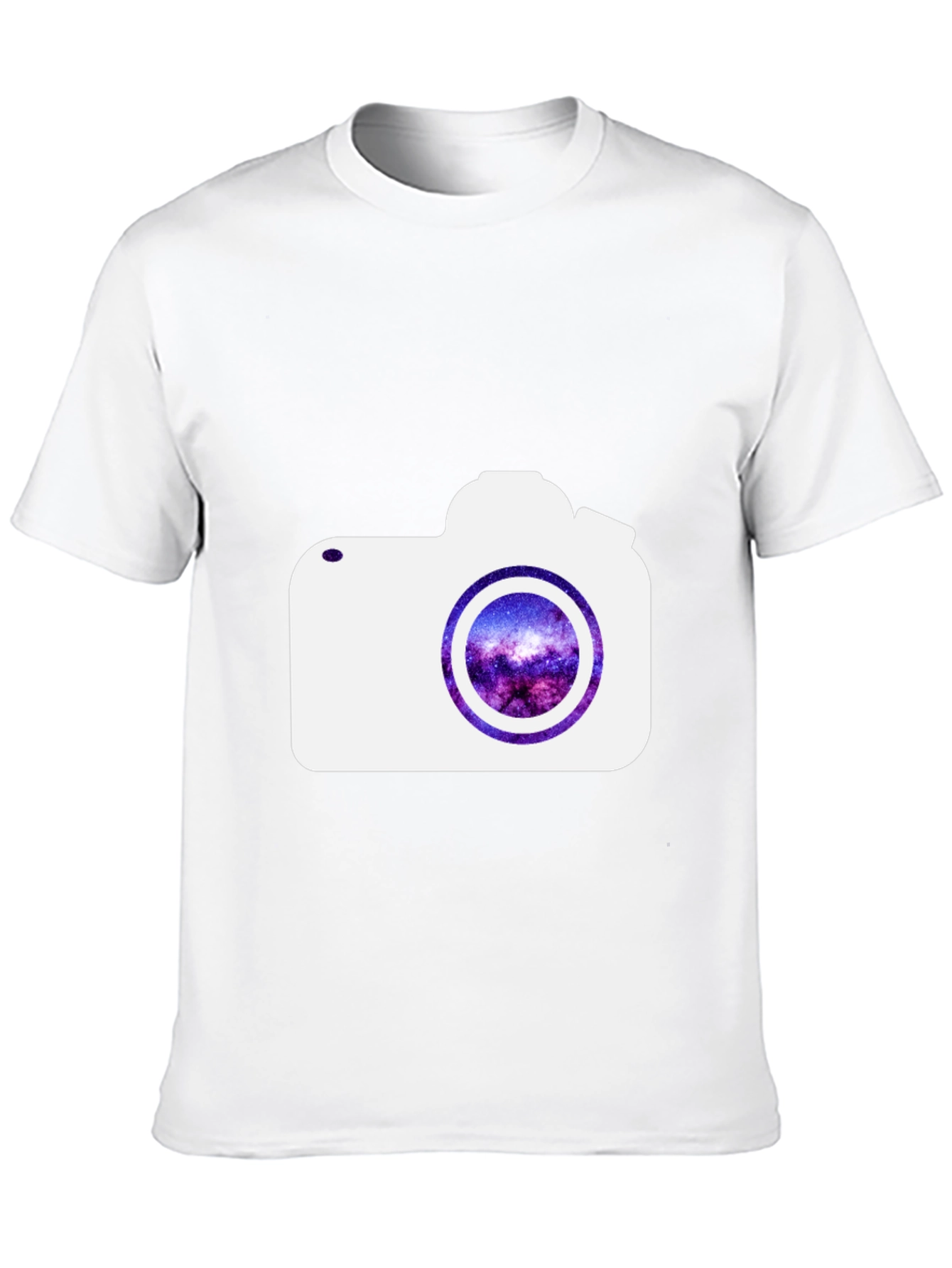 Camera Galaxy Graphic Print T-Shirt