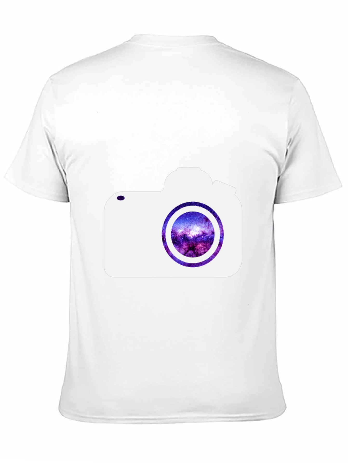 Camera Galaxy Graphic Print T-Shirt