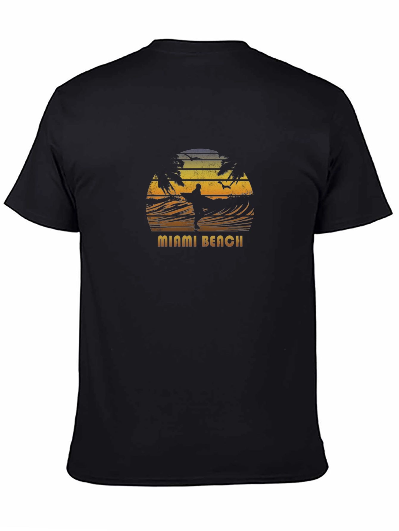 Miami Beach Retro Surf Graphic Tee