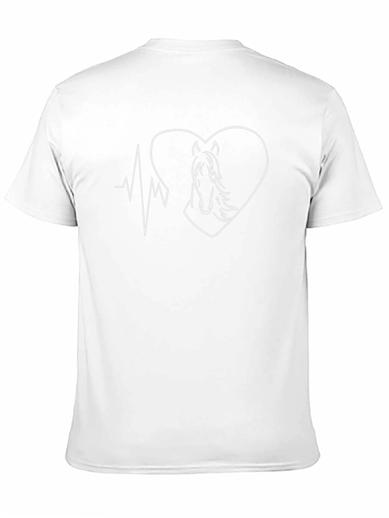 Heartbeat Horse T-Shirt - Equestrian Love