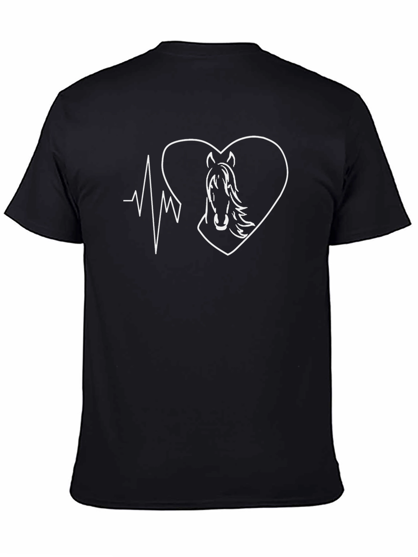 Heartbeat Horse T-Shirt - Equestrian Love