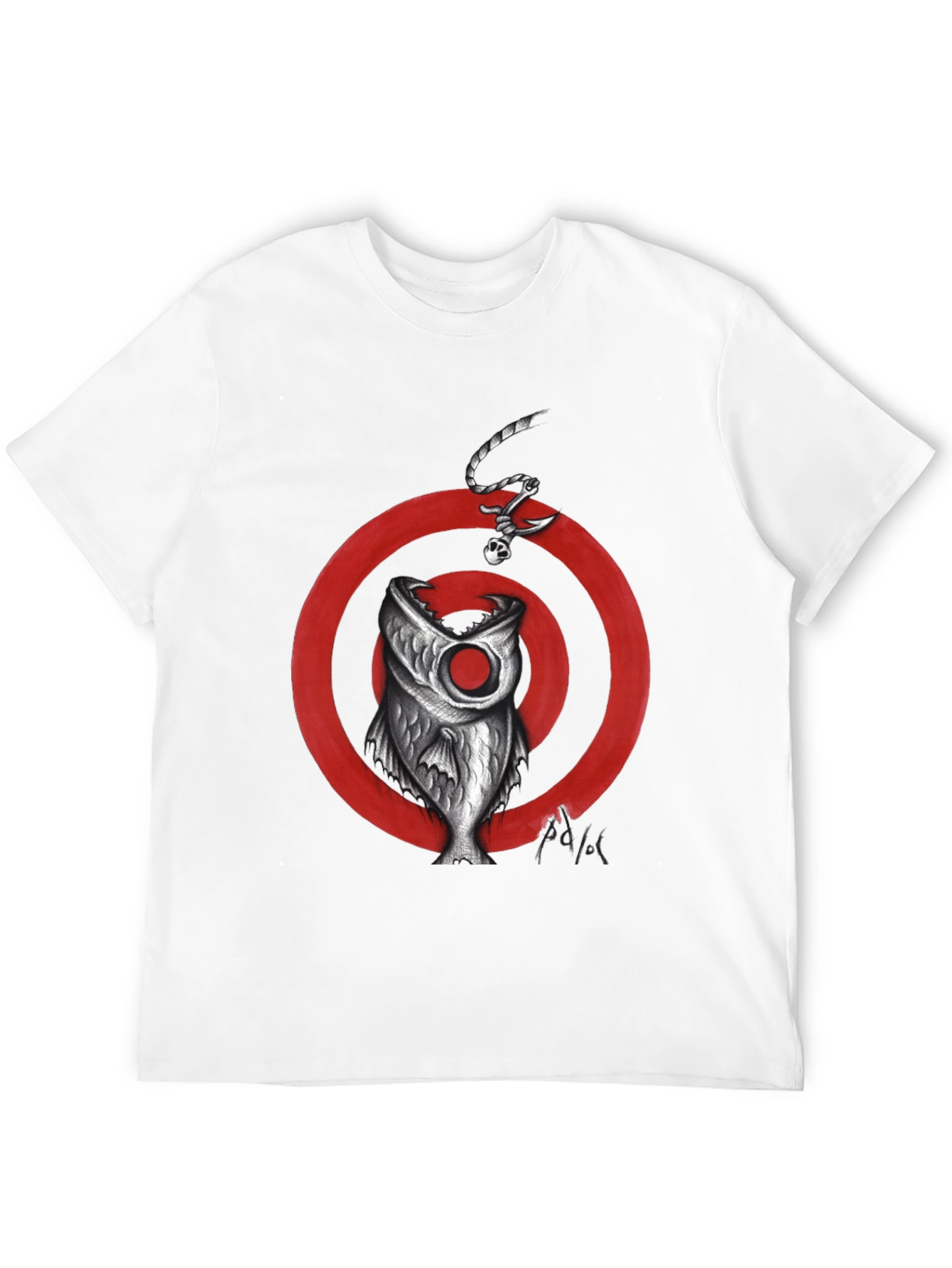 Fish Target Graphic Tee - Mens Black T-Shirt