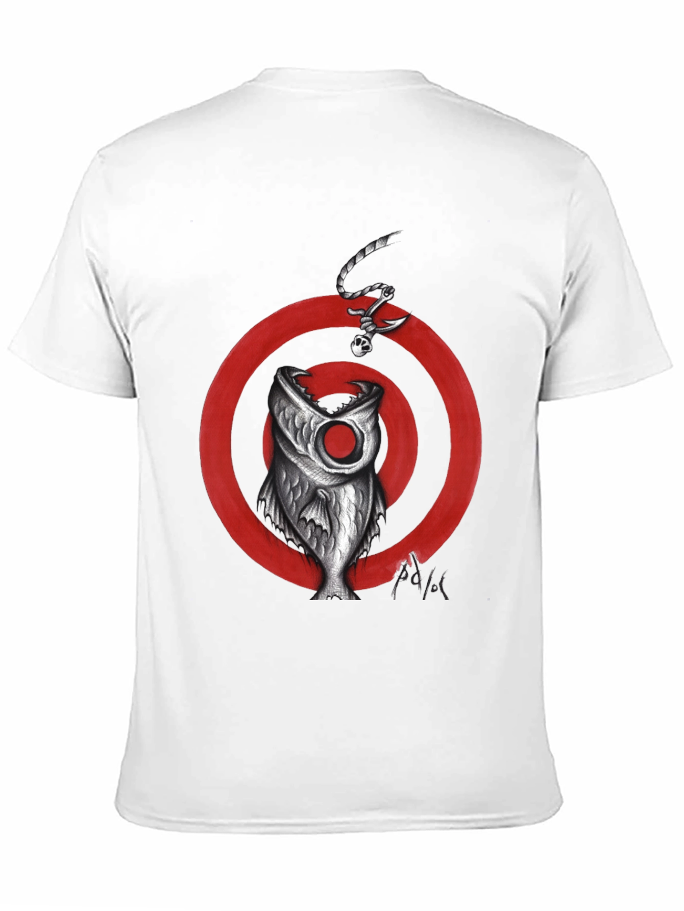 Fish Target Graphic Tee - Mens Black T-Shirt