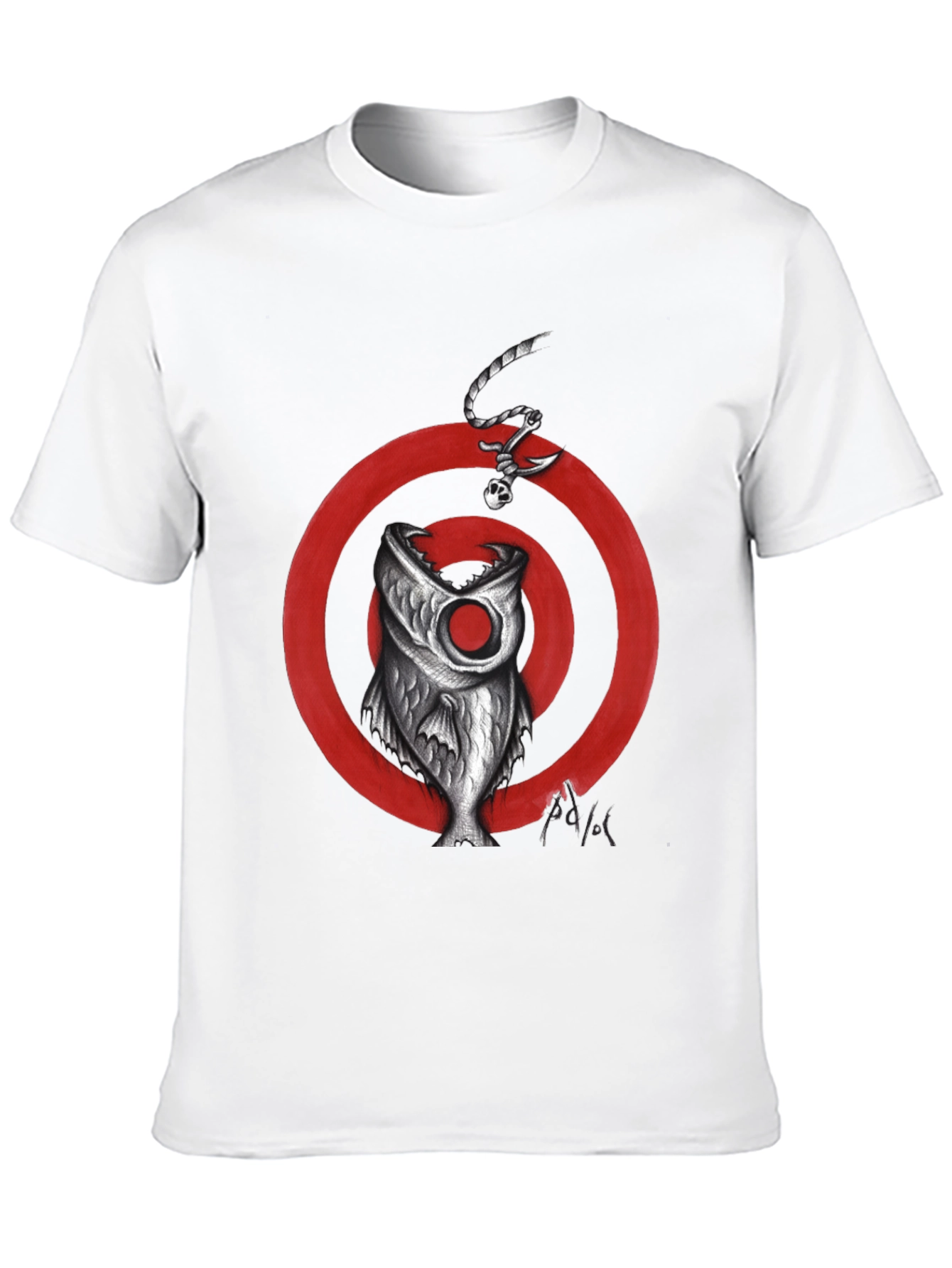 Fish Target Graphic Tee - Mens Black T-Shirt