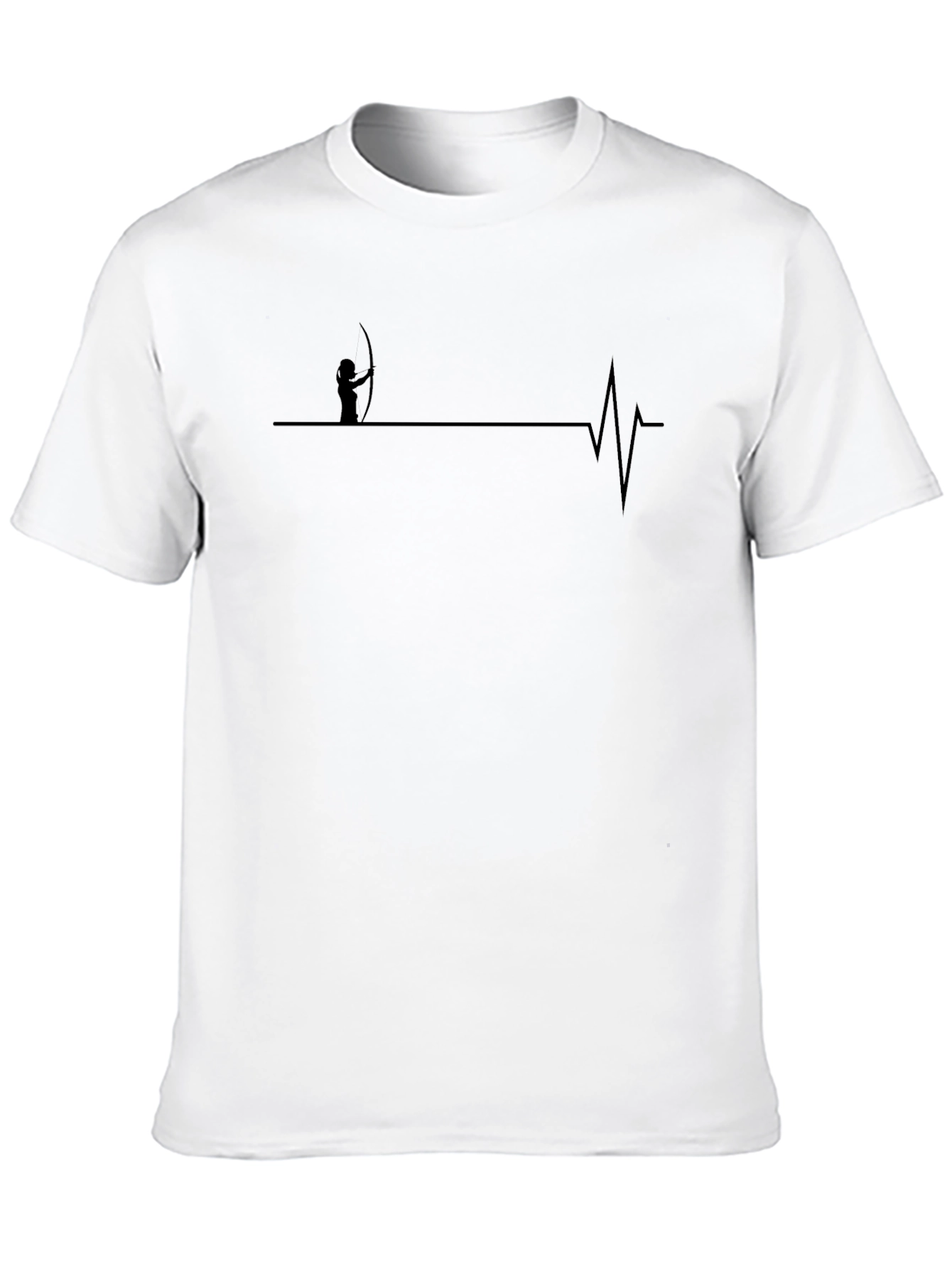 Archer Heartbeat T-Shirt - Black Cotton Tee